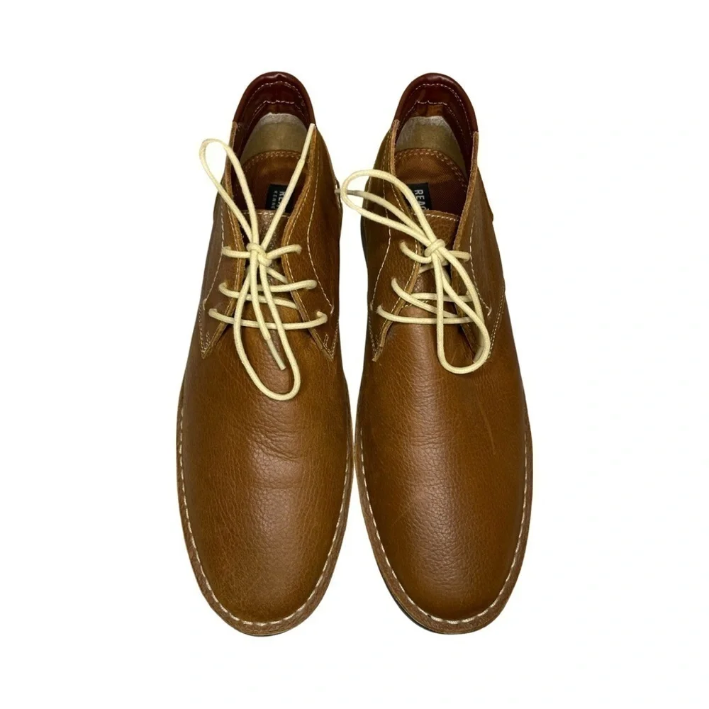 Kenneth Cole Reaction “Desert Wind” Leather Chukka Boots | Men’s 13 | Tan Brown